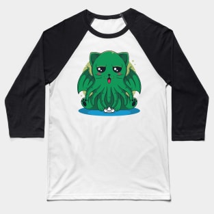 Cthulhu cat Baseball T-Shirt